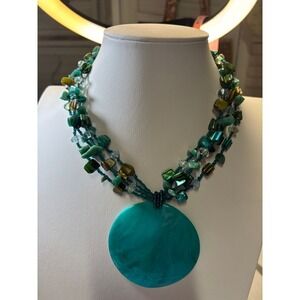 #34 Multi-Strand Turquoise Shell